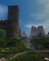 In the ruins of the old castle