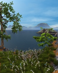 On the shore of Lake Baikal