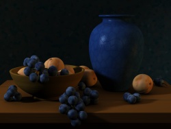 Blue vase