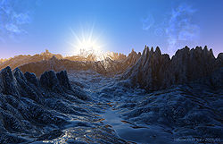 Sunrise over Ice