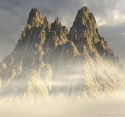 Peaks above Fog