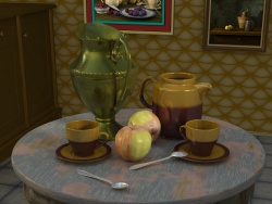Still life with ceramics