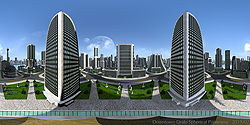 Downtown Dralo Panorama