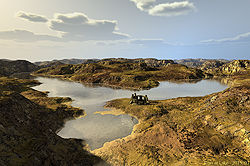 Ruin at Lake