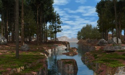 Between the rocks
