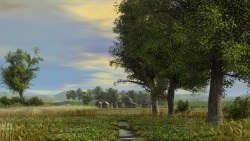 Summer day in the village