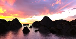 Atardecer en el mar 2