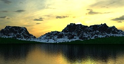 Atardecer en el Lago