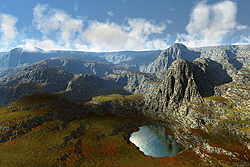 Hills and Pond