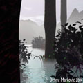 Foggy swamp