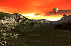 Vale under Red Sky