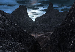 Ravines at Sunset