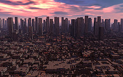 Suburb and City