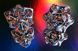 Woven and Ringed Cube