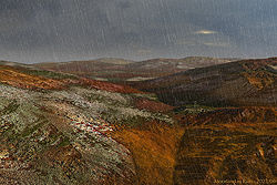 Moorland in Rain