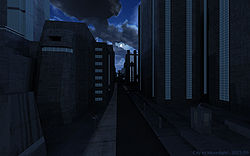 City in Moonlight